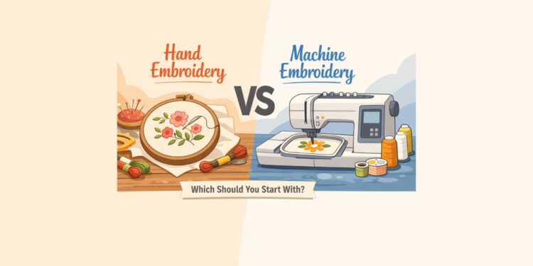 hand embroidery vs machine embroidery
