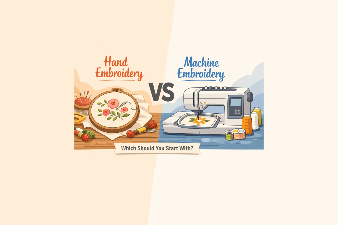 hand embroidery vs machine embroidery