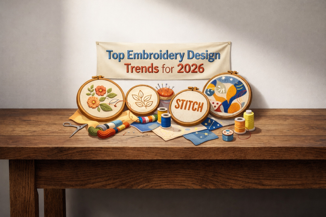 Top embroidery design trends for 2026