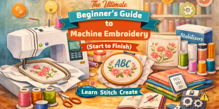 The Ultimate Beginner’s Guide to Machine Embroidery (Start to Finish)