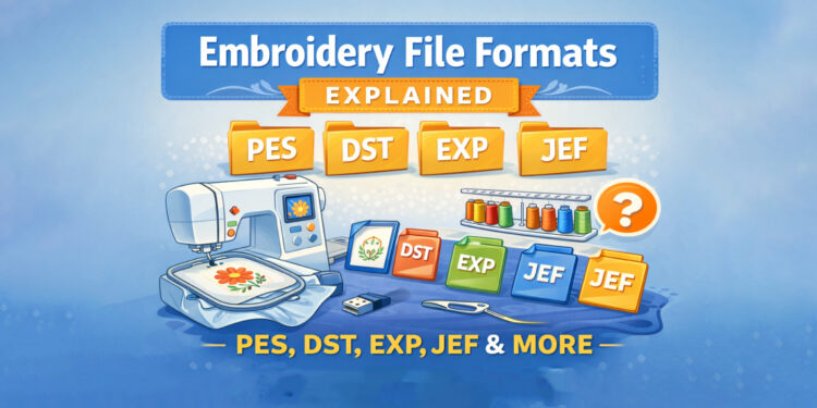 Embroidery File Formats Explained: PES, DST, EXP, JEF & More